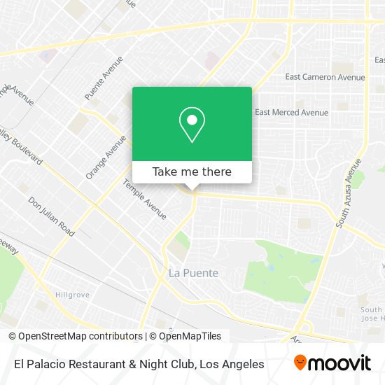 El Palacio Restaurant & Night Club map