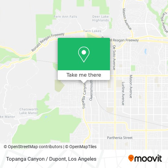 Mapa de Topanga Canyon / Dupont