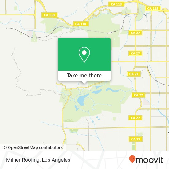 Milner Roofing map