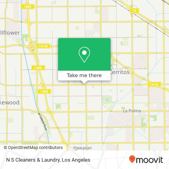 N S Cleaners & Laundry map