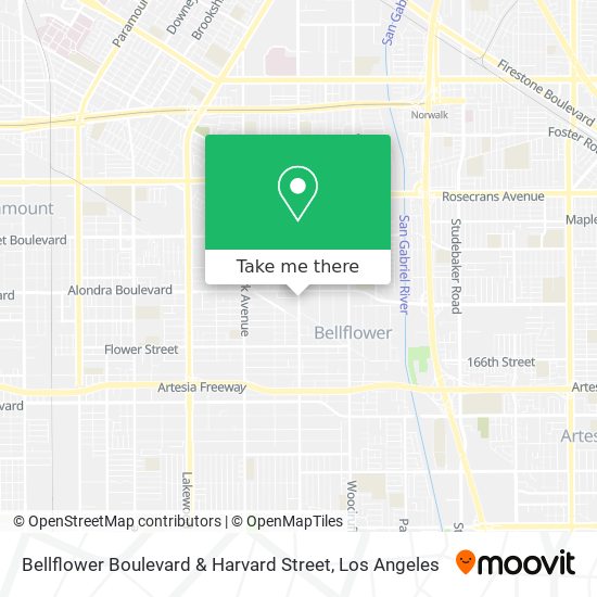 Mapa de Bellflower Boulevard & Harvard Street
