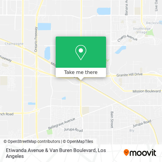 Mapa de Etiwanda Avenue & Van Buren Boulevard