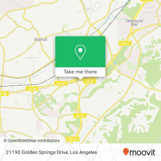 21190 Golden Springs Drive map