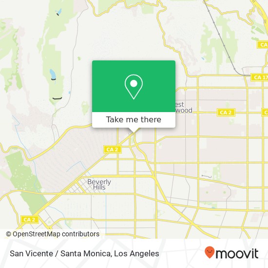 San Vicente / Santa Monica map