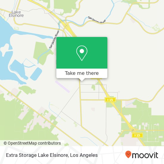 Extra Storage Lake Elsinore map