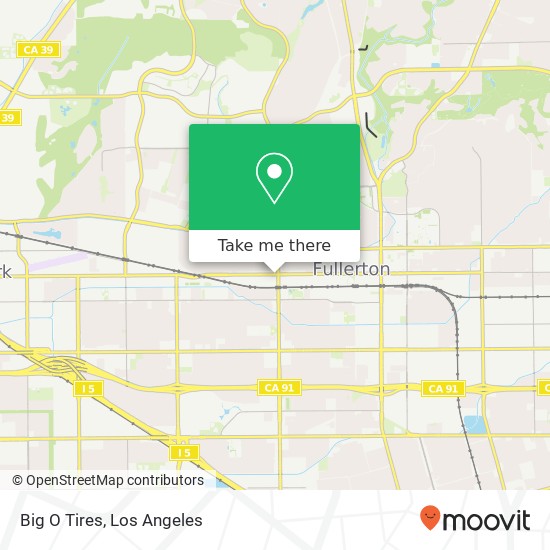 Big O Tires map