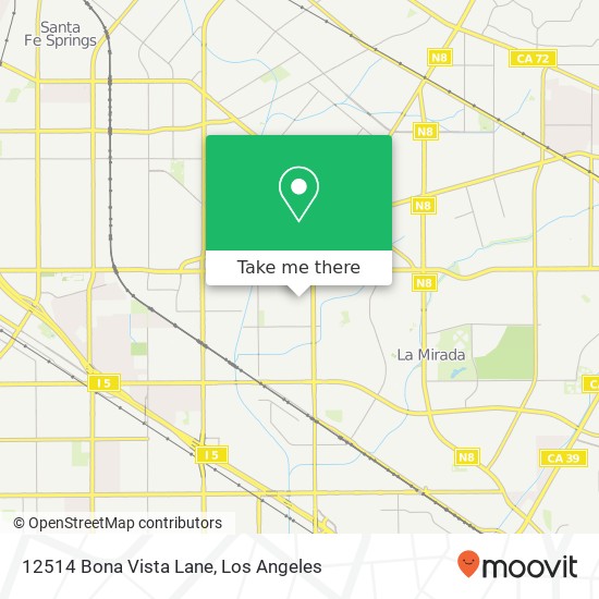 12514 Bona Vista Lane map