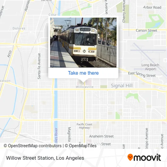 Willow Street Station map