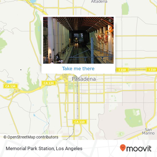 Memorial Park Station map