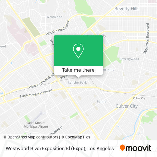 Westwood Blvd / Exposition Bl map