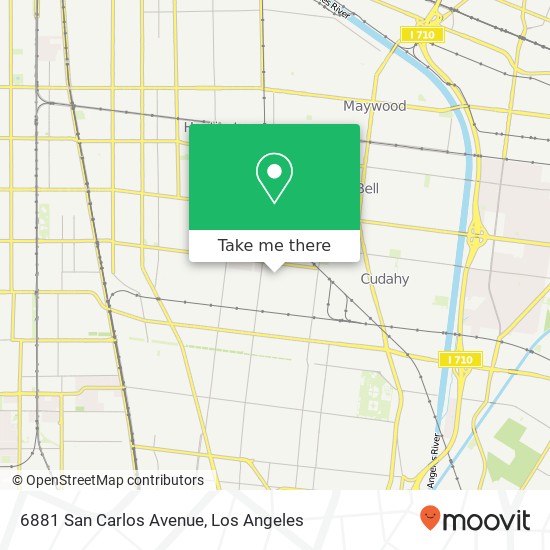 6881 San Carlos Avenue map