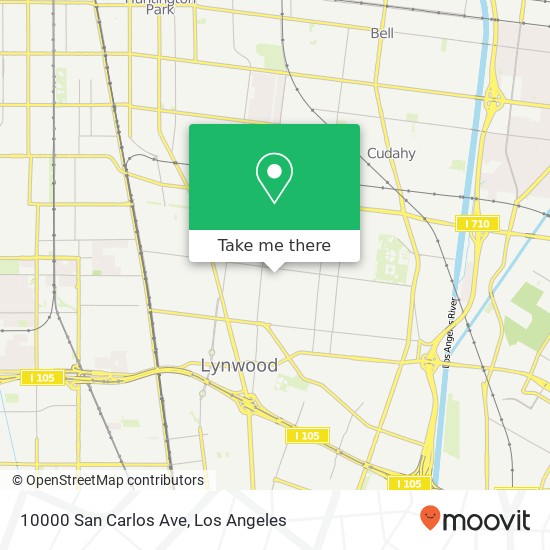 Mapa de 10000 San Carlos Ave