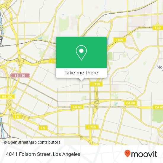 4041 Folsom Street map