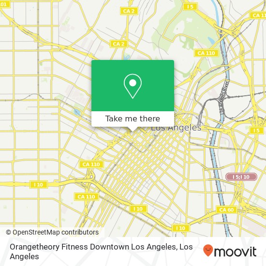 Orangetheory Fitness Downtown Los Angeles map