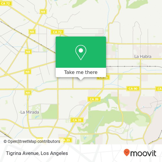 Tigrina Avenue map