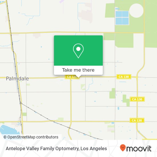 Mapa de Antelope Valley Family Optometry