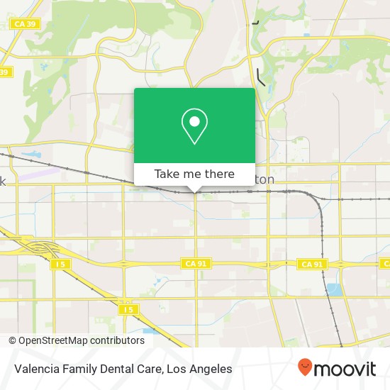 Valencia Family Dental Care map