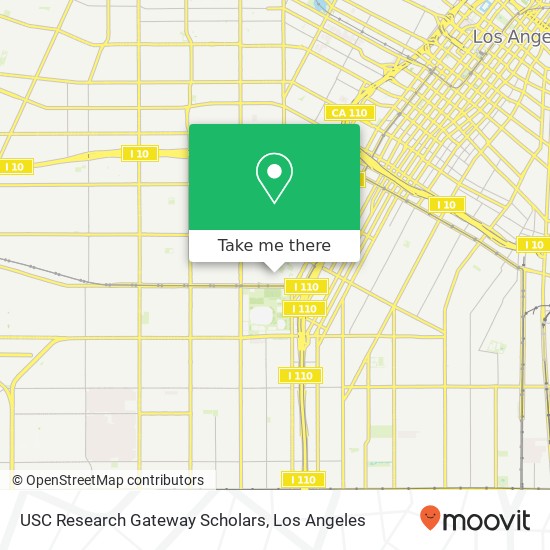 Mapa de USC Research Gateway Scholars