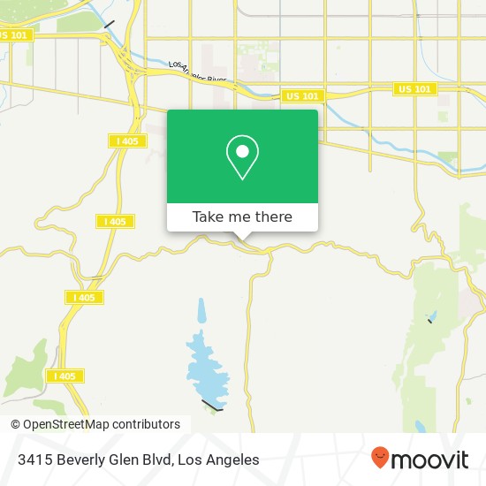 3415 Beverly Glen Blvd map