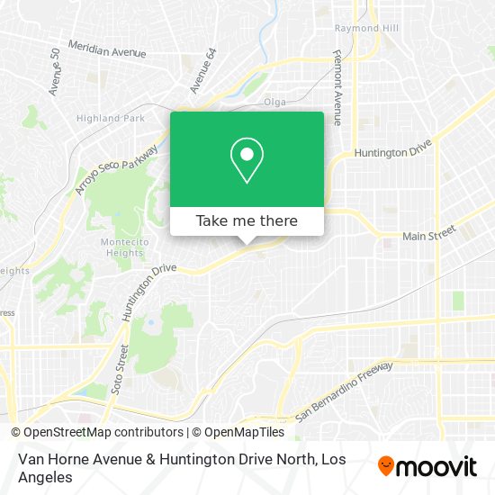 Van Horne Avenue & Huntington Drive North map