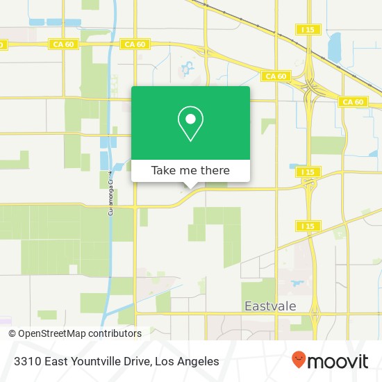 Mapa de 3310 East Yountville Drive