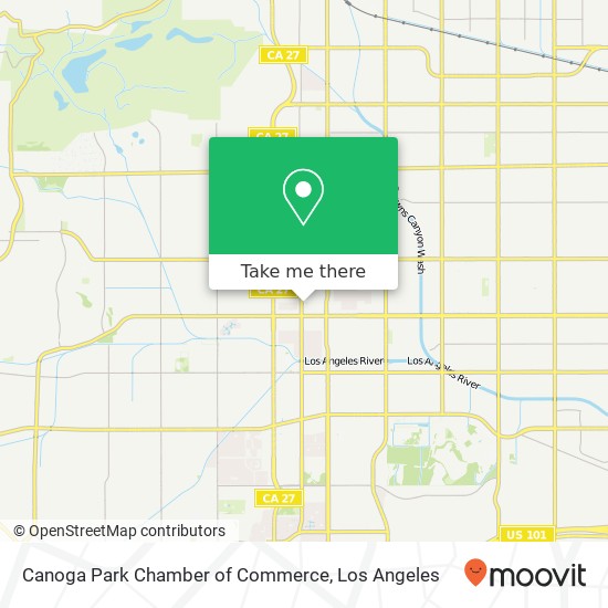 Canoga Park Chamber of Commerce map