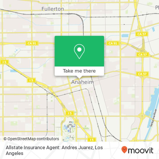 Mapa de Allstate Insurance Agent: Andres Juarez