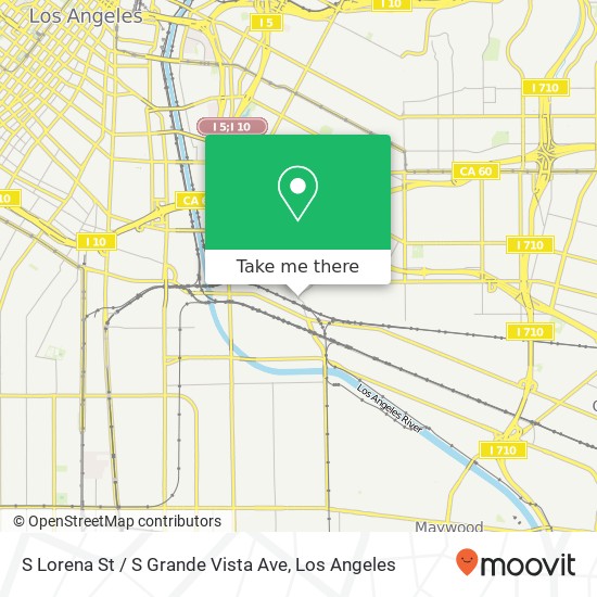 S Lorena St / S Grande Vista Ave map