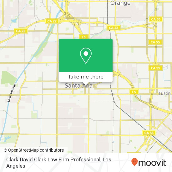 Clark David Clark Law Firm Professional map