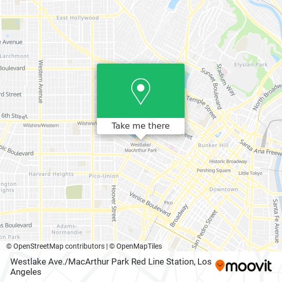 Mapa de Westlake Ave. / MacArthur Park Red Line Station