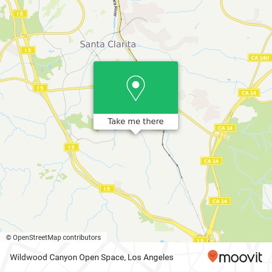 Mapa de Wildwood Canyon Open Space