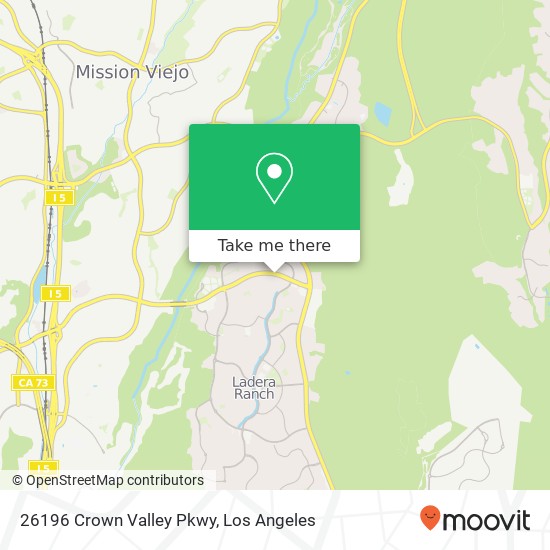 Mapa de 26196 Crown Valley Pkwy