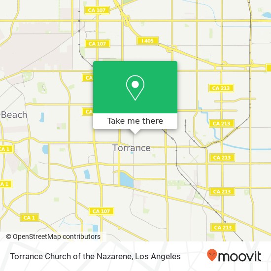 Torrance Church of the Nazarene map