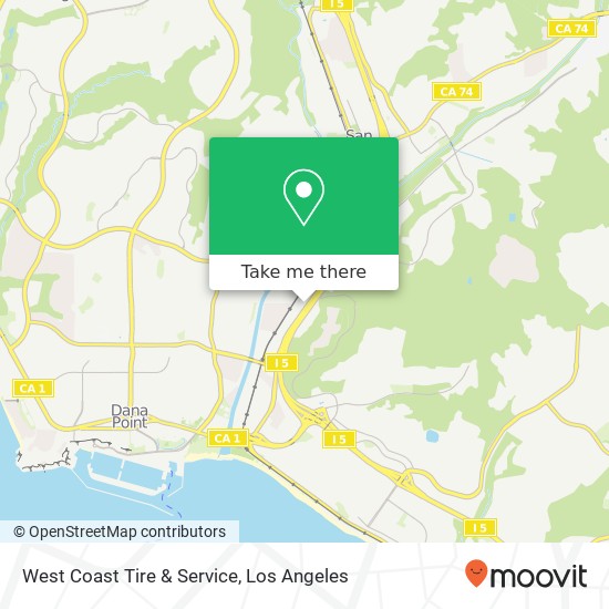 West Coast Tire & Service map