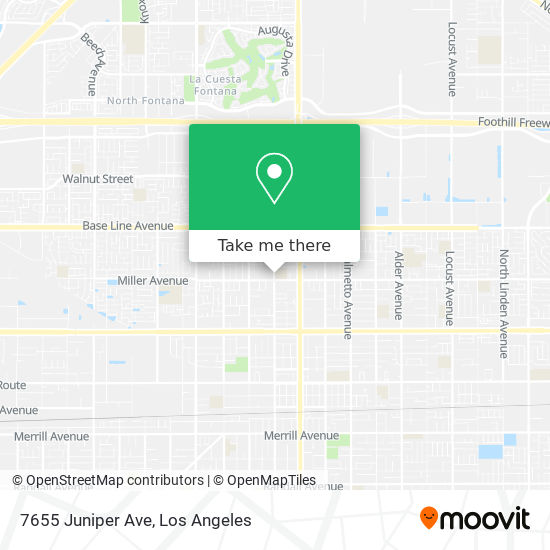 Mapa de 7655 Juniper Ave