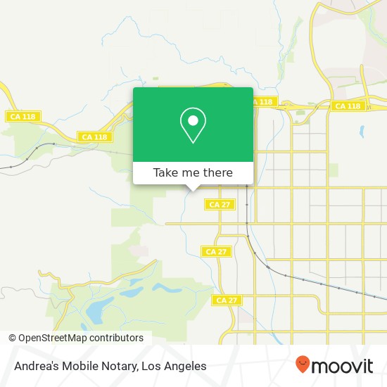 Andrea's Mobile Notary map