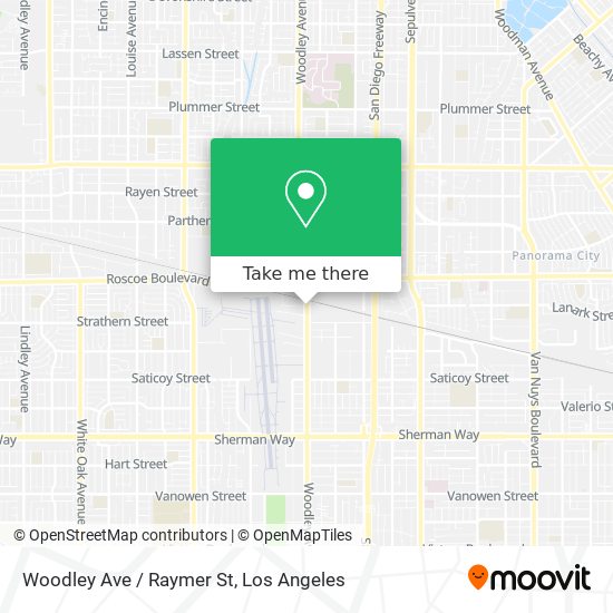 Woodley Ave / Raymer St map