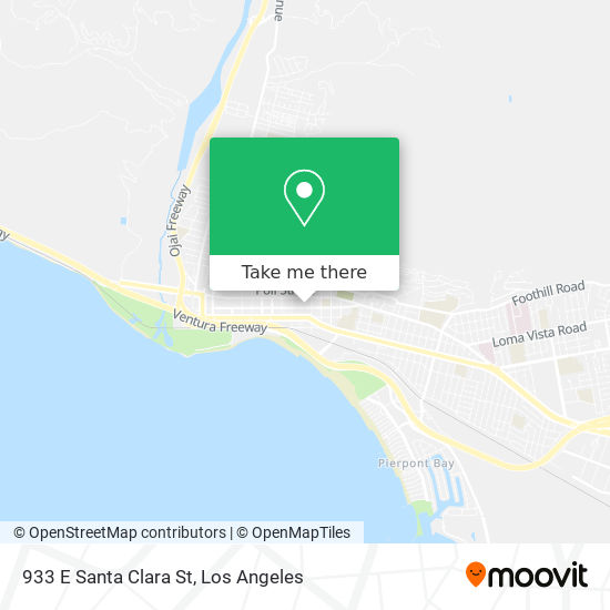 933 E Santa Clara St map