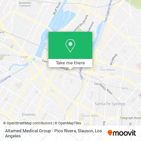 Altamed Medical Group - Pico Rivera, Slauson map