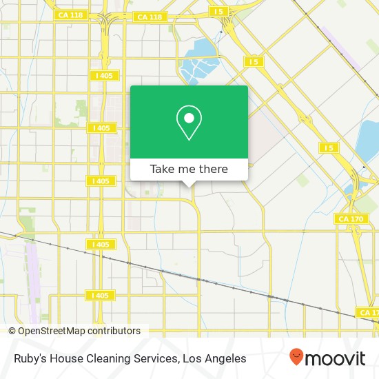 Mapa de Ruby's House Cleaning Services