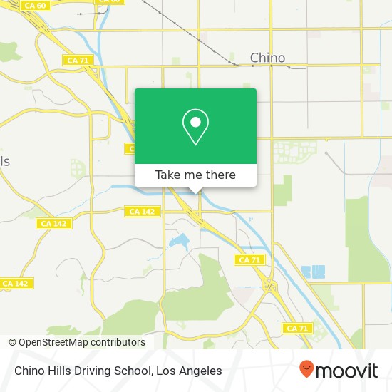 Chino Hills Driving School map