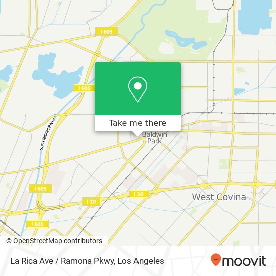 Mapa de La Rica Ave / Ramona Pkwy