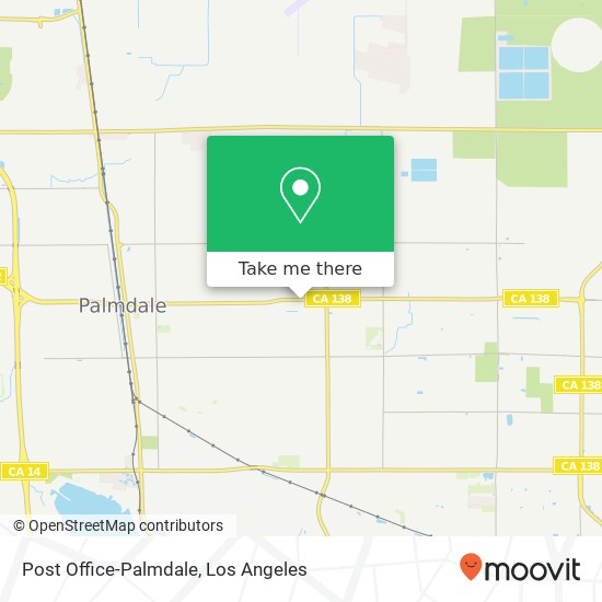 Post Office-Palmdale map