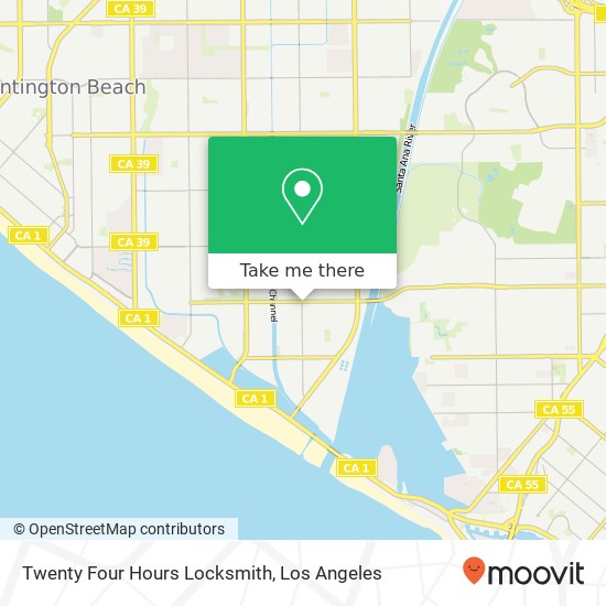 Twenty Four Hours Locksmith map