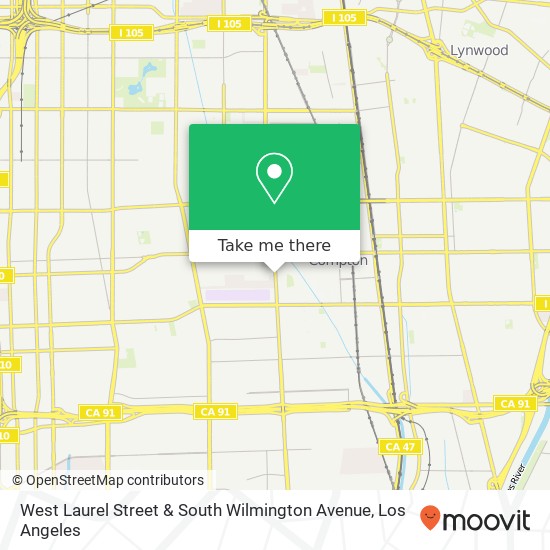 West Laurel Street & South Wilmington Avenue map