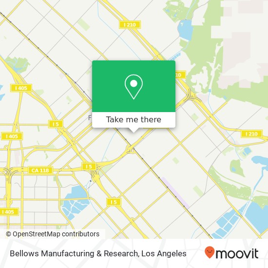 Bellows Manufacturing & Research map