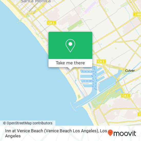 Mapa de Inn at Venice Beach (Venice Beach Los Angeles)