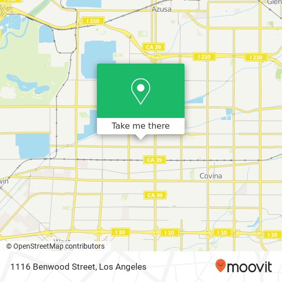1116 Benwood Street map