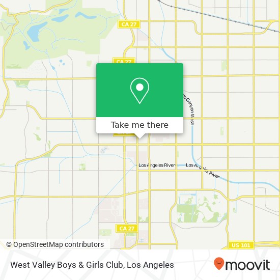 Mapa de West Valley Boys & Girls Club