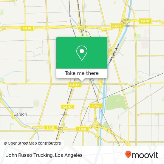 John Russo Trucking map